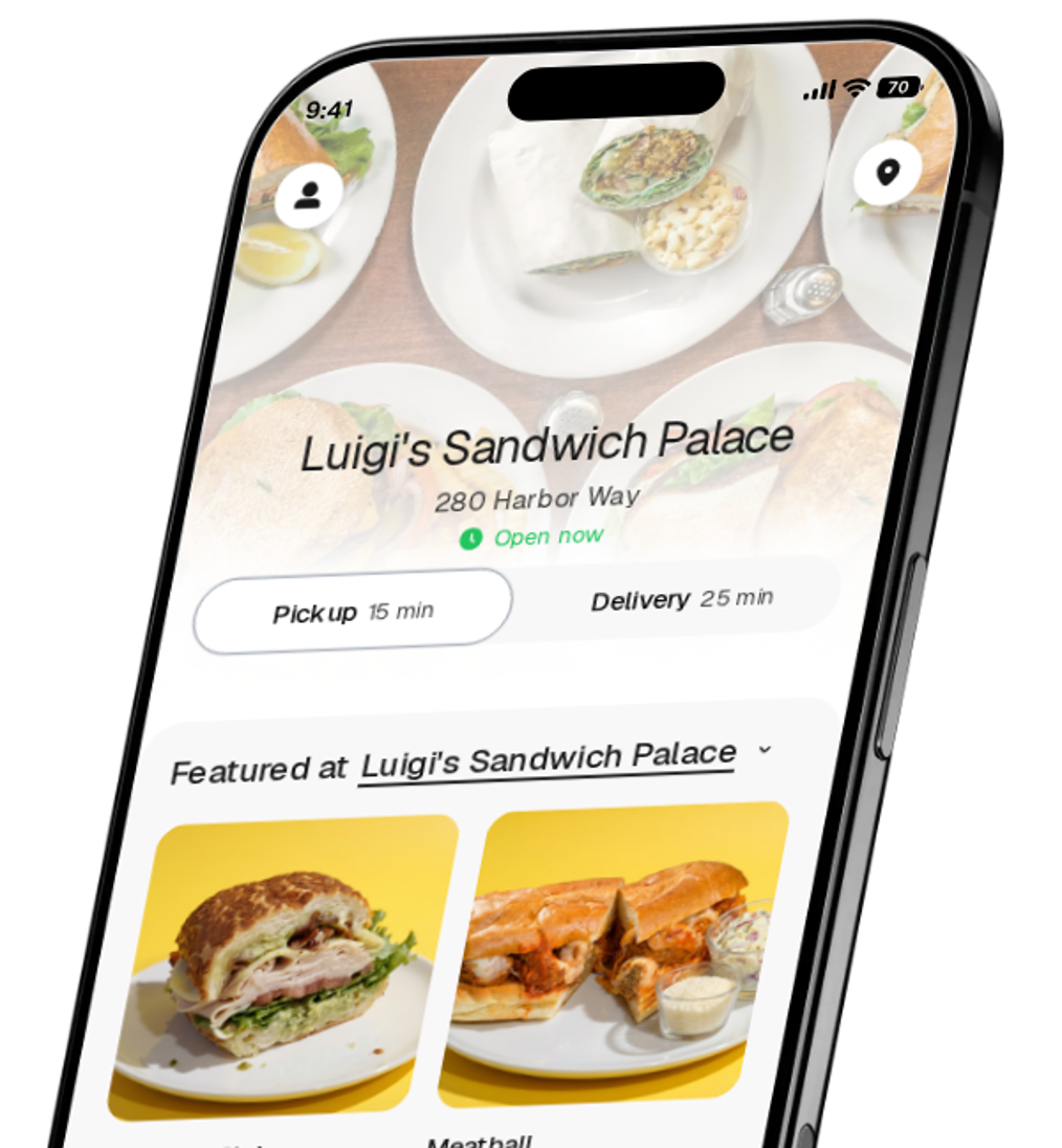 Luigi's Sandwich Palace app preview