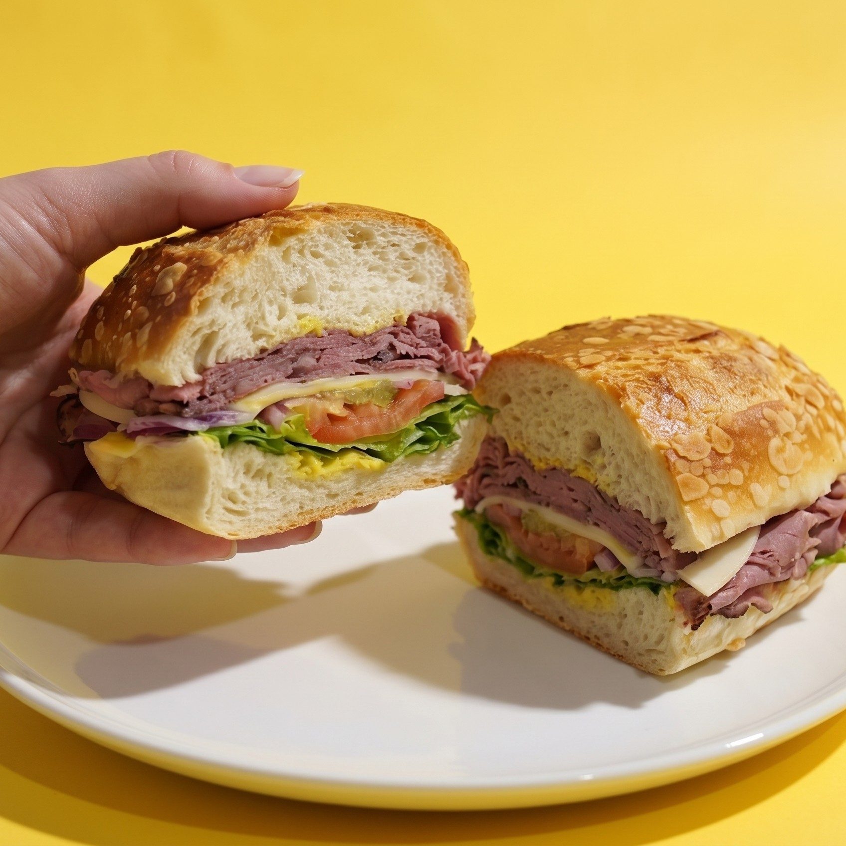 Roast Beef, Pastrami, Smoked Turkey, Shrimp, or Salami.